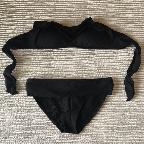 Perry Ellis Ruffle Bandeau Top - Picture 3 of 3